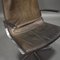 German Leather Office Swivel Armchairs from Walter Knoll, 1975 10