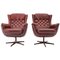 Scandinavian Leather Armchairs / Lounge Chairs from Peem, Finland, 1970s, Set of 2 1