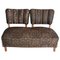 Vintage Sofa in Fabric & Wood 1