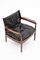 Scandinavian Leather & Rosewood Lounge Chairs by Gunnar Myrstrand, Sweden, Set of 2, Image 8