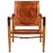 Safari Chair in Cognac Leather by Kaare Klindt for Rud. Rasmussen, Image 1