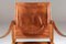 Sedia Safari in pelle color cognac di Kaare Klindt per Rud. Rasmussen, Immagine 6