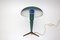 Green Aluminum and Brass Table Lamp by Louis Kalff 5