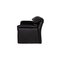 Black Leather Two-Seater Couch from de Sede 9