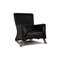Black Leather 322 Armchair from Rolf Benz 1