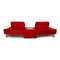 Red Fabric FSM Two-Seater Couch from Mondo 10