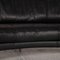 Black Leather Three-Seater Couch from Artanova 3