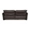 Gray Leather 582 ELT Two-Seater Couch from WK Wohnen, Image 12
