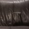Gray Leather 582 ELT Two-Seater Couch from WK Wohnen 5