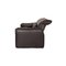 Gray Leather 582 ELT Two-Seater Couch from WK Wohnen 13