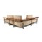 Beige Fabric Corner Sofa Couch from Rolf Benz 10