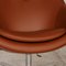 Brown Leather Kokon Armchair & Stool from Varier, Set of 2 5