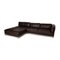 Dark Brown Leather Corner Sofa from Contur, Image 9