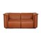 Brown Faux Leather Sofa Two-Seater Couch by Karl Wittmann for Wittmann 1