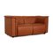 Brown Faux Leather Sofa Two-Seater Couch by Karl Wittmann for Wittmann 5