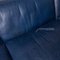 Blue Leather Corner Sofa from de Sede 3