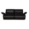 Black Leather Three-Seater Couch from Koinor 1