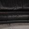 Black Leather Sofa Set from Artanova, Set of 2 3
