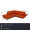 Orange Fabric Vida Corner Sofa Couch from Rolf Benz 2