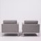 Grey Wool Armchairs by Florence Knoll, Set of 2 5