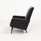 Mid-Century Black Leather Armchairs in the Style of Pierre Guariche, Set of 2 10