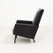 Poltrone Mid-Century in pelle nera, set di 2, Immagine 10