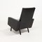 Mid-Century Black Leather Armchairs in the Style of Pierre Guariche, Set of 2, Image 9