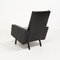 Poltrone Mid-Century in pelle nera, set di 2, Immagine 9