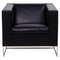 Fauteuil Klee Noir par Rodolfo Dordoni pour Minotti 1