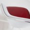 Weißer und roter Luta Drehsessel aus Leder von Antonio Citterio für B&B Italia 10