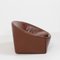 Brown Leather Capri Rounded Armchair by Gordon Guillaumier for Minotti 4