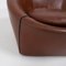 Brown Leather Capri Rounded Armchair by Gordon Guillaumier for Minotti 7