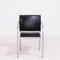 Silver and Black Leather A901 PF Dining Chair by Norman Foster for Thonet 2