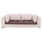 Ivory and Brown Feng Three-Seat Sofa by Didier Gomez for Ligne Roset 1