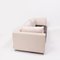 Ivory and Brown Feng Three-Seat Sofa by Didier Gomez for Ligne Roset 4