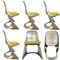 Space Age Metallic Chairs by Ostergaard, 1970, Set of 6 2