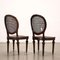 Neoklassizistische Nussholz Stühle, Italien 8