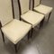 Beech Skai Chairs, Italy, 1950s, Set of 4 5