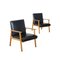 Beech Armchairs, Italy, 1960s, Set of 2 1