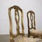 20th Century Padded Gilded Wood Chairs, Italy, Set of 2, Image 3