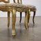 20th Century Padded Gilded Wood Chairs, Italy, Set of 2, Image 5
