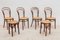 Austrian Vienna Chairs and Two Stools by by Le Corbusier for Thonet, Set of 6 3
