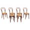 Austrian Vienna Chairs and Two Stools by by Le Corbusier for Thonet, Set of 6 1