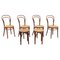 Austrian Vienna Chairs and Two Stools by by Le Corbusier for Thonet, Set of 6, Image 1