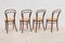 Austrian Vienna Chairs and Two Stools by by Le Corbusier for Thonet, Set of 6, Image 7