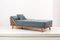 German Studio Daybed in Light Blue Romo Fabric, 1950s 18