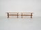 Set of Scandinavian Modern Pine Wood Benches, 1960s 1