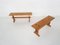 Set of Scandinavian Modern Pine Wood Benches, 1960s 4