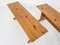 Set of Scandinavian Modern Pine Wood Benches, 1960s 8