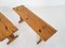 Set of Scandinavian Modern Pine Wood Benches, 1960s 9